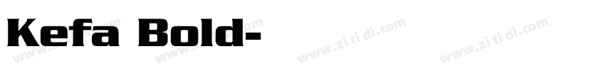 Kefa Bold字体转换